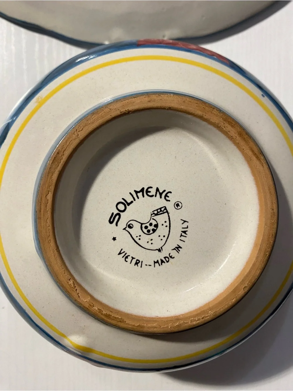Solimene Vietri Italy Hand Painted Horse Ceramic Place Setting Plate Bowl 3pc⁠